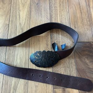 Massimo Dutti  brown leather belt in excellent condition